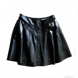 SOLD❌Banana Republic Black leather skirt Sz0P